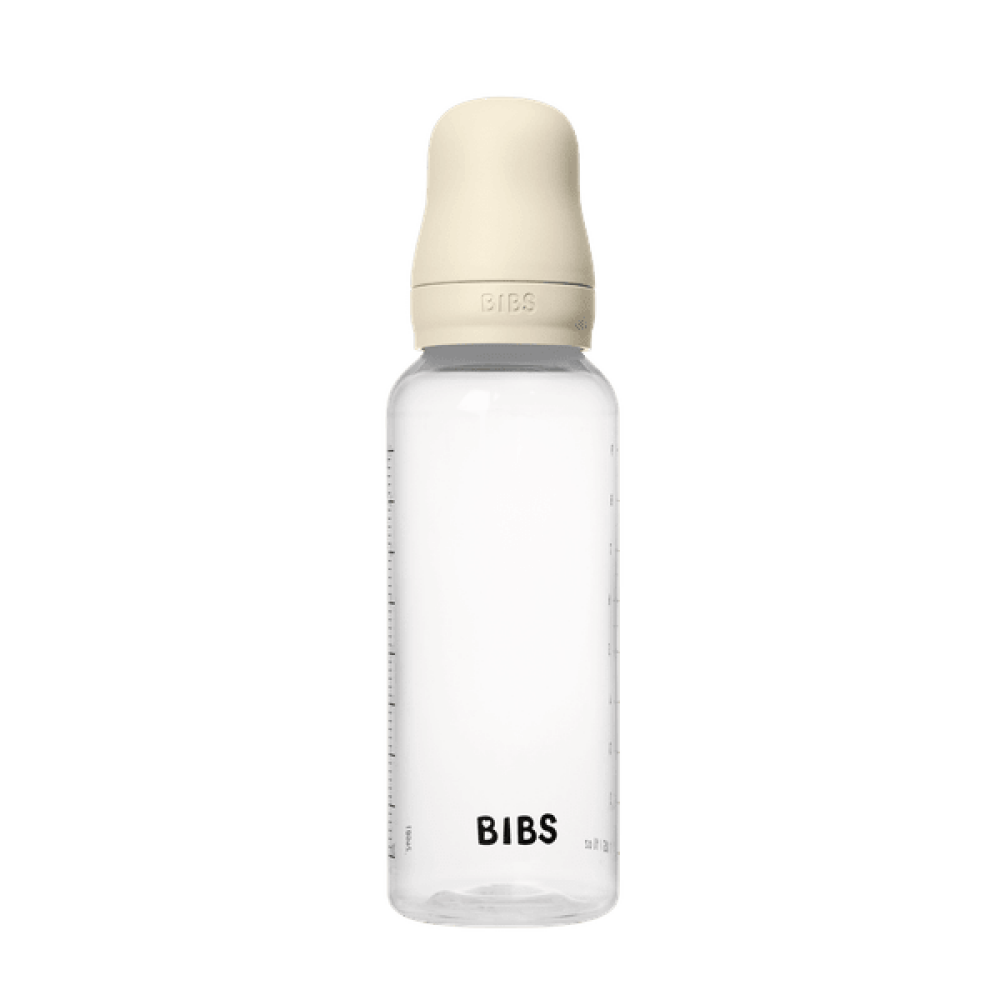 BIBS - Set complet biberon anticolici PP fara BPA, 270 ml, Silicon, Ivory