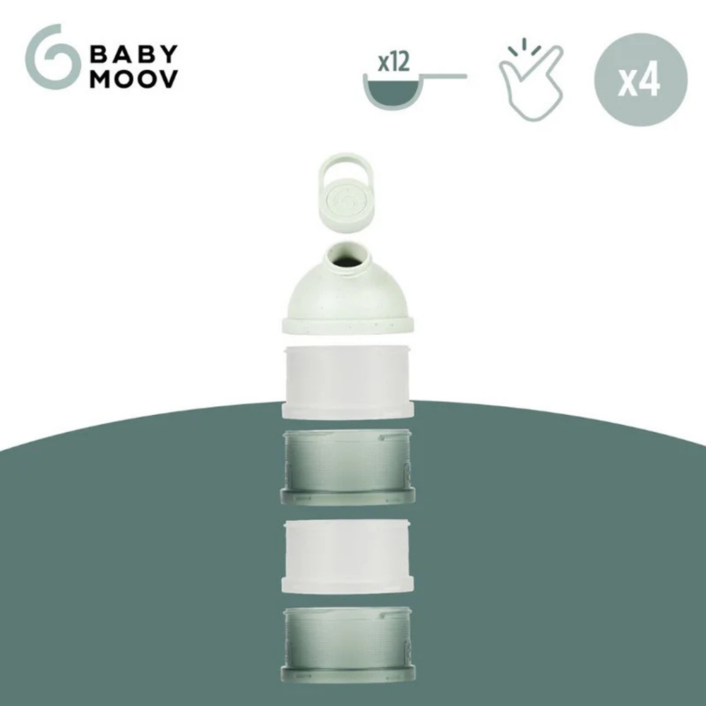 Dozator lapte praf Babymoov Babydose Mineral Green