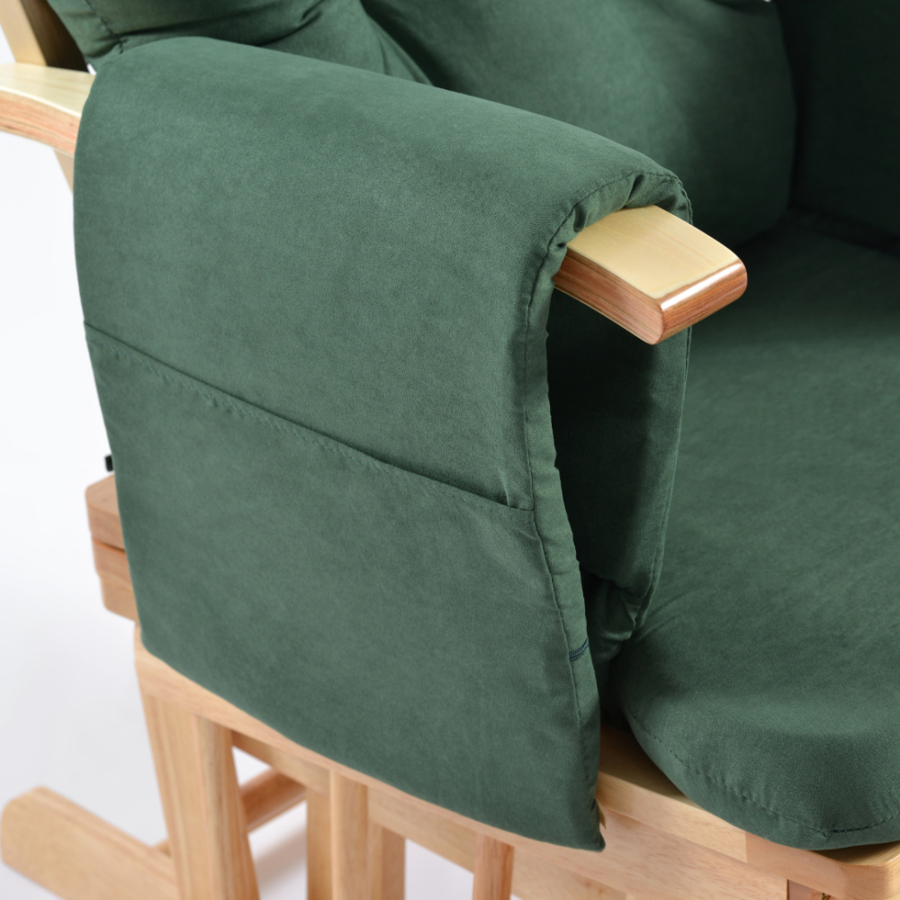 Fotoliu reglabil pentru alaptare, cu suport de picioare inclus, ONINO CALM.me, Sapphire Green