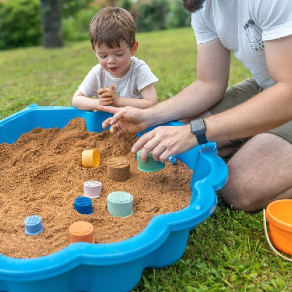 Set 7 jucarii stivuibile Badabulle pentru baie