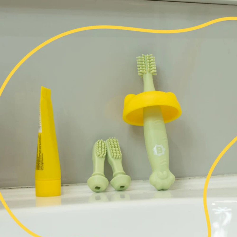 Periuta de dinti din silicon Badabulle pentru bebelusi