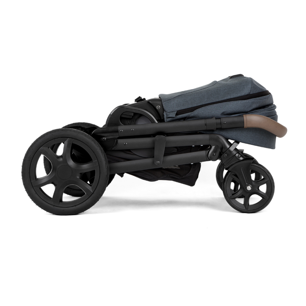 Joie - Carucior pentru copii Chrome DLX 3 in 1 Moonlight (Carucior Chrome DLX Moonlight  + Landou Moonlight + Scoica i-Snug Moonlight)