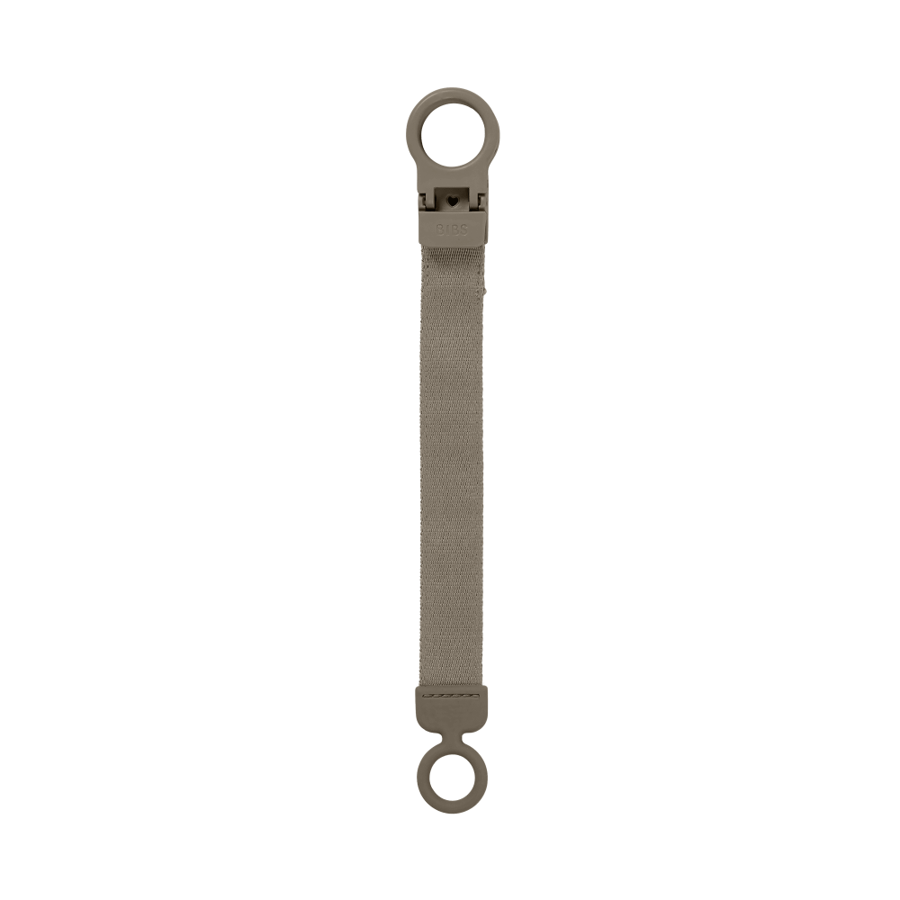Lantisor clip BIBS Loop pentru suzeta, Dark Oak