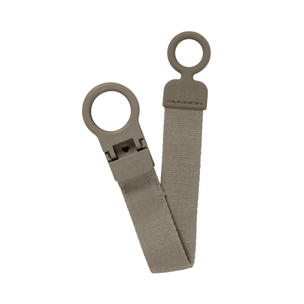Lantisor clip BIBS Loop pentru suzeta, Dark Oak