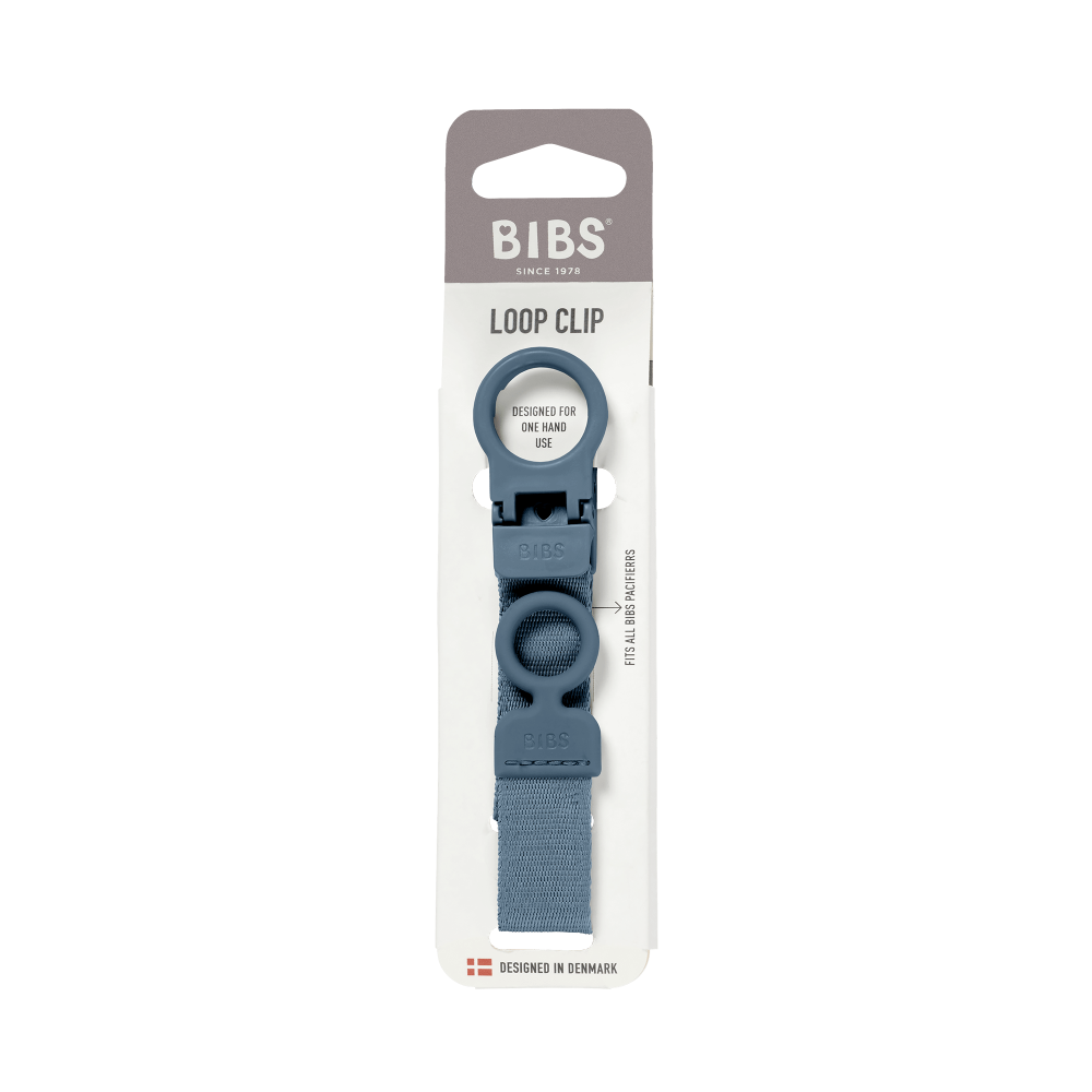 Lantisor clip BIBS Loop pentru suzeta, Petrol