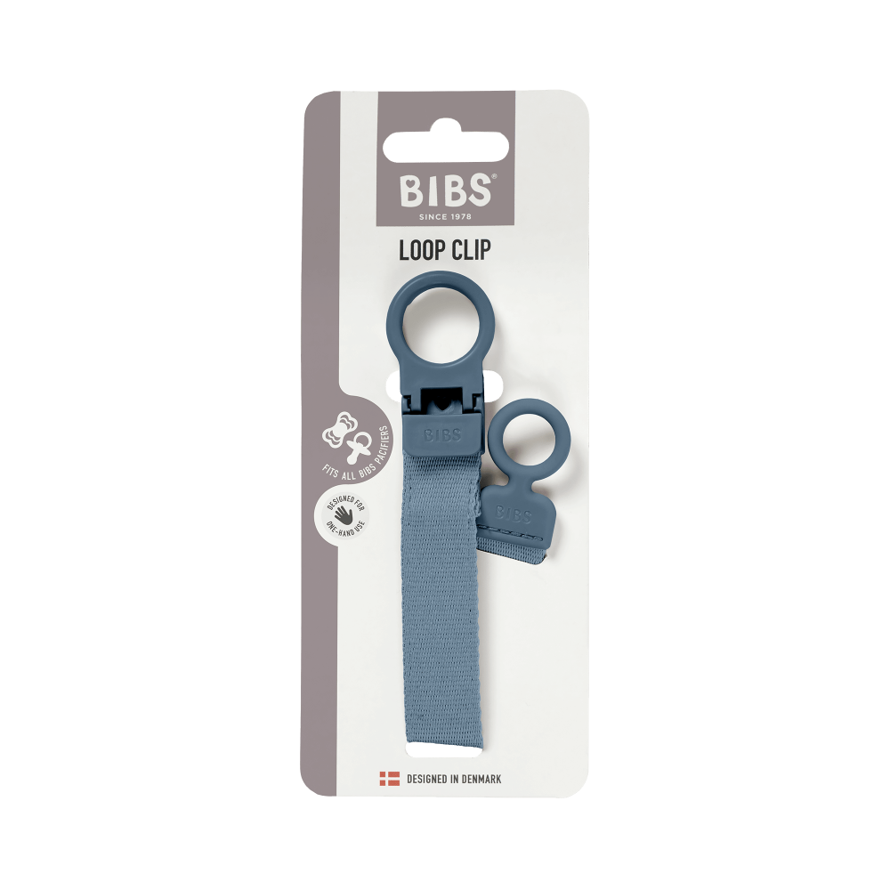 Lantisor clip BIBS Loop pentru suzeta, Petrol