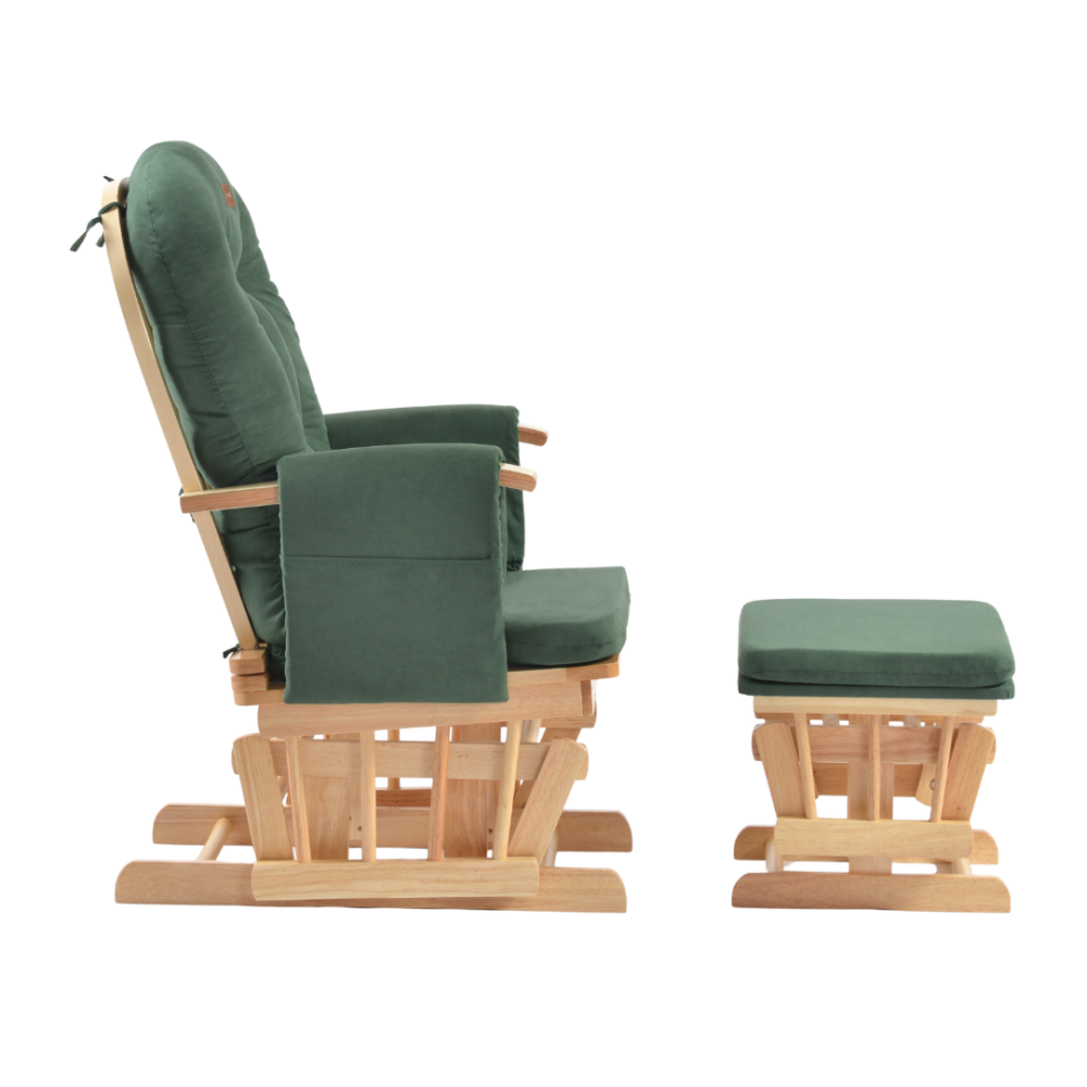 Fotoliu reglabil pentru alaptare, cu suport de picioare inclus, ONINO CALM.me, Sapphire Green
