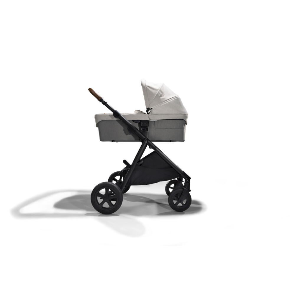 Carucior pentru copii Joie Parcel ultracompact 2 in 1, nastere - 22 kg, Signature Oyster (Carucior Parcel Oyster + Landou Ramble XL Oyster)