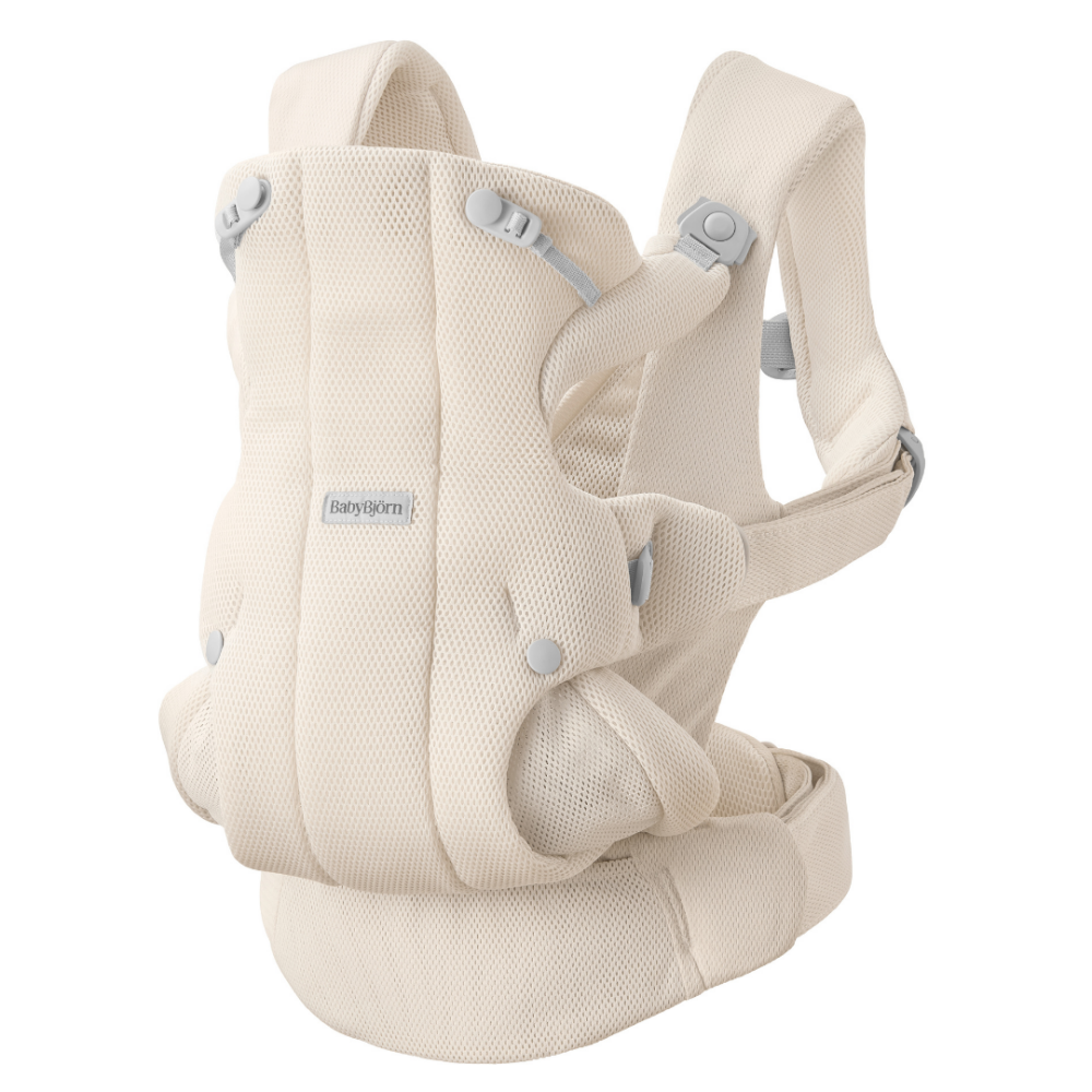 Marsupiu ergonomic Baby Bjorn Baby Carrier Hold, Cream, Airy Mesh