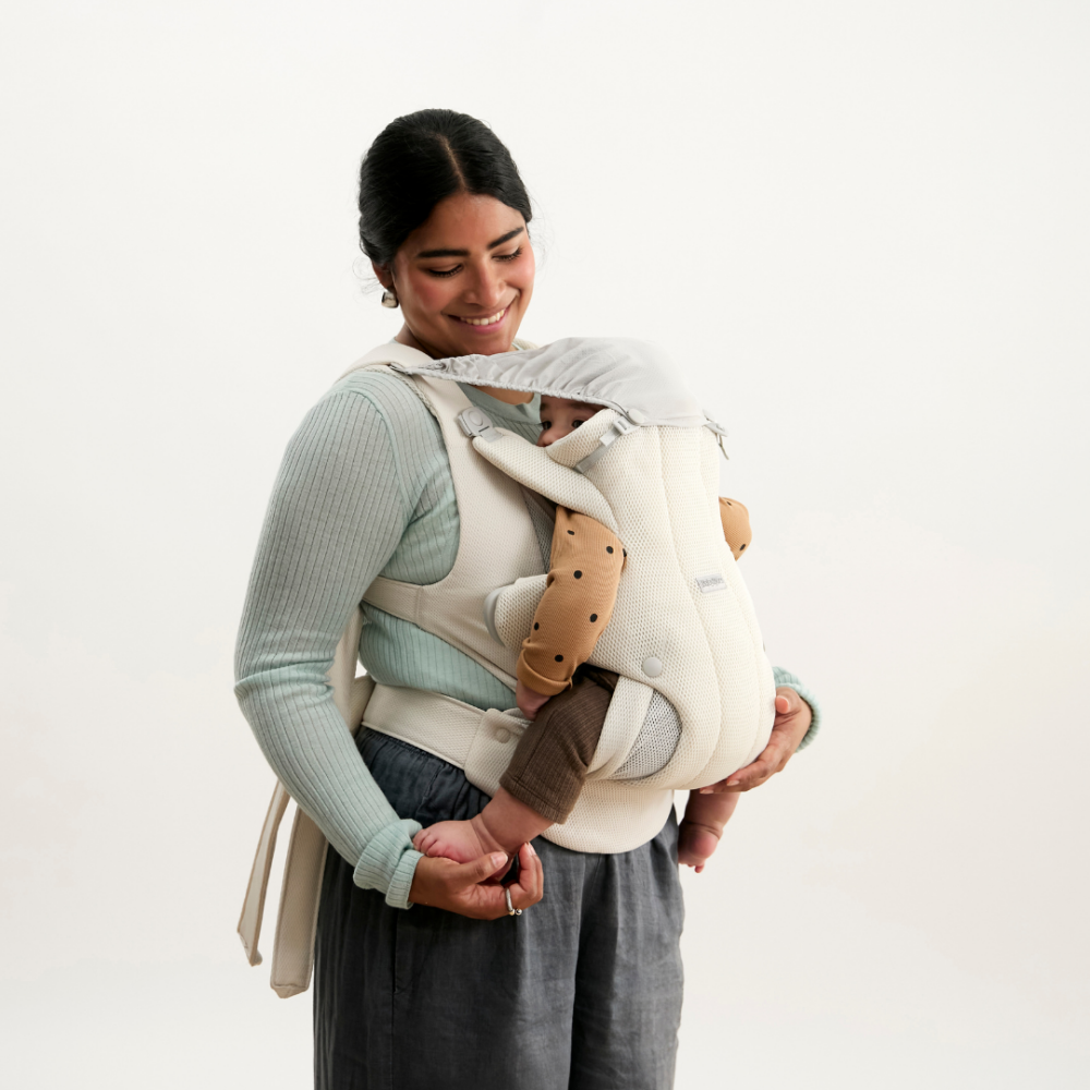 Marsupiu ergonomic Baby Bjorn Baby Carrier Hold, Cream, Airy Mesh
