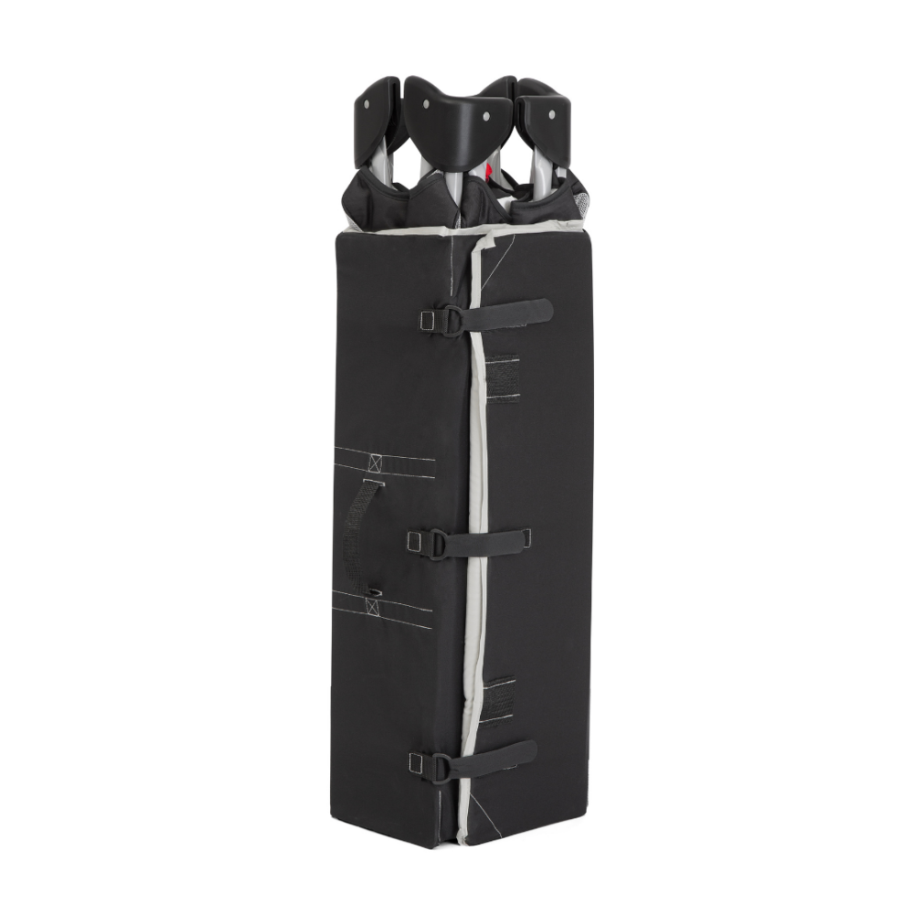 Patut pliabil cu 2 niveluri pentru copii, Joi Allura 120 cm, Black Ink