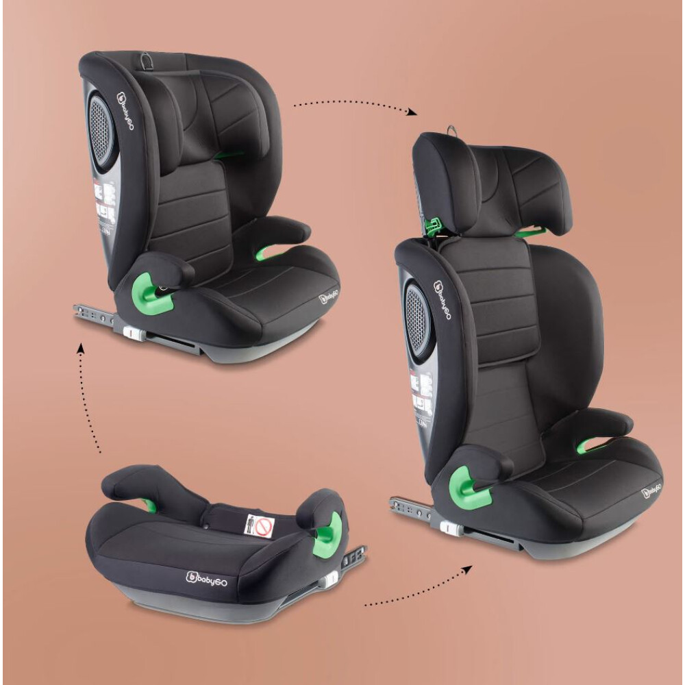 BabyGo - Scaun auto SafeChild2 Black, 100-150 cm 