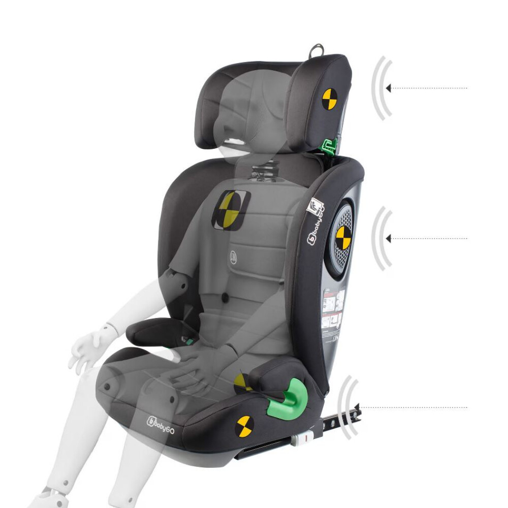 BabyGo - Scaun auto SafeChild2 Black, 100-150 cm 