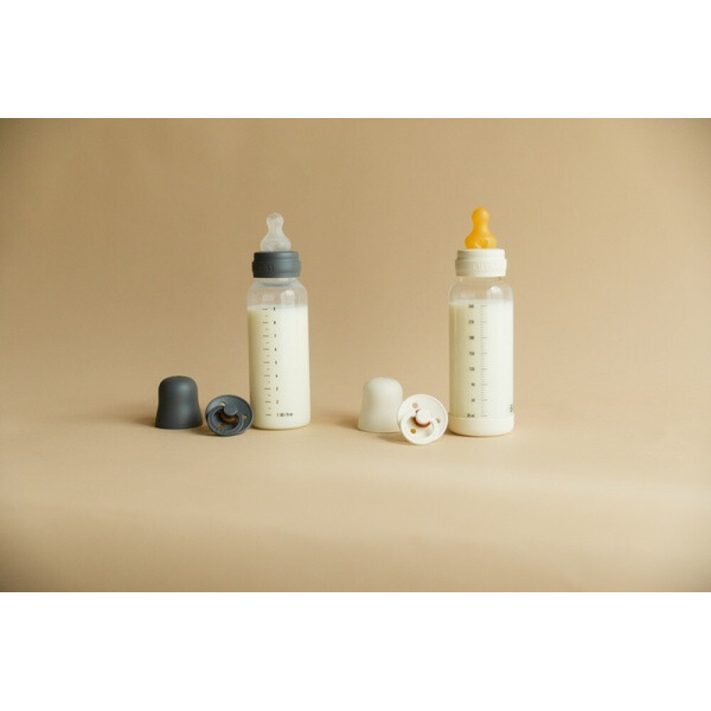BIBS - Set complet biberon anticolici PP fara BPA, 150 ml, Silicon, Blush