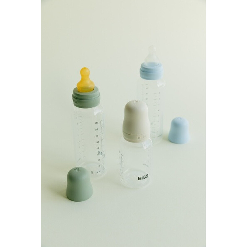 BIBS - Set complet biberon anticolici PP fara BPA, 150 ml, Silicon, Blush