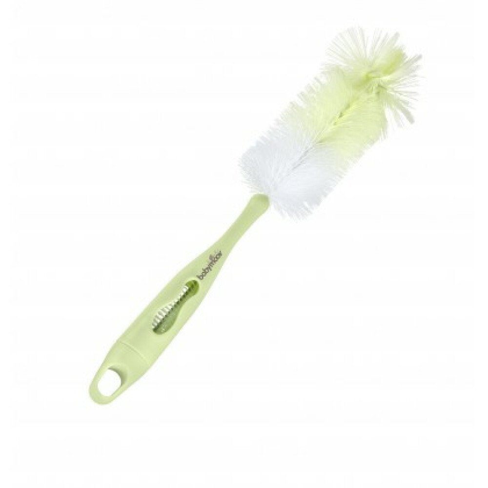 Babymoov - Perie 2 In 1 pentru curatarea biberoanelor verde