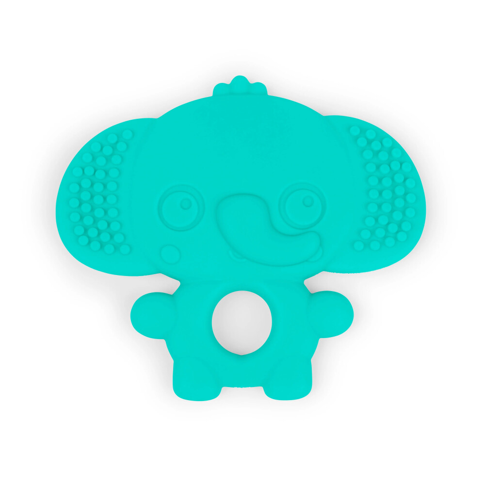 Set 3 jucarii de dentitie texturate Bright Starts Gummy Buddies -  Elefant, Leu, Maimuta