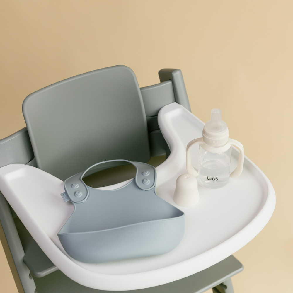 Set biberon BIBS tip Sippy Cup PP 150 ml cu cioc din silicon și sistem antipicurare, Sage