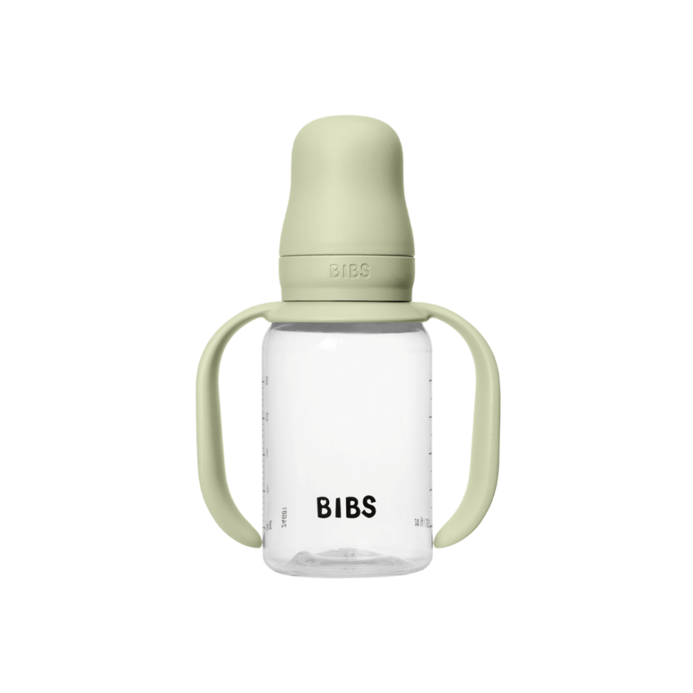 Set biberon BIBS tip Sippy Cup PP 150 ml cu cioc din silicon și sistem antipicurare, Sage