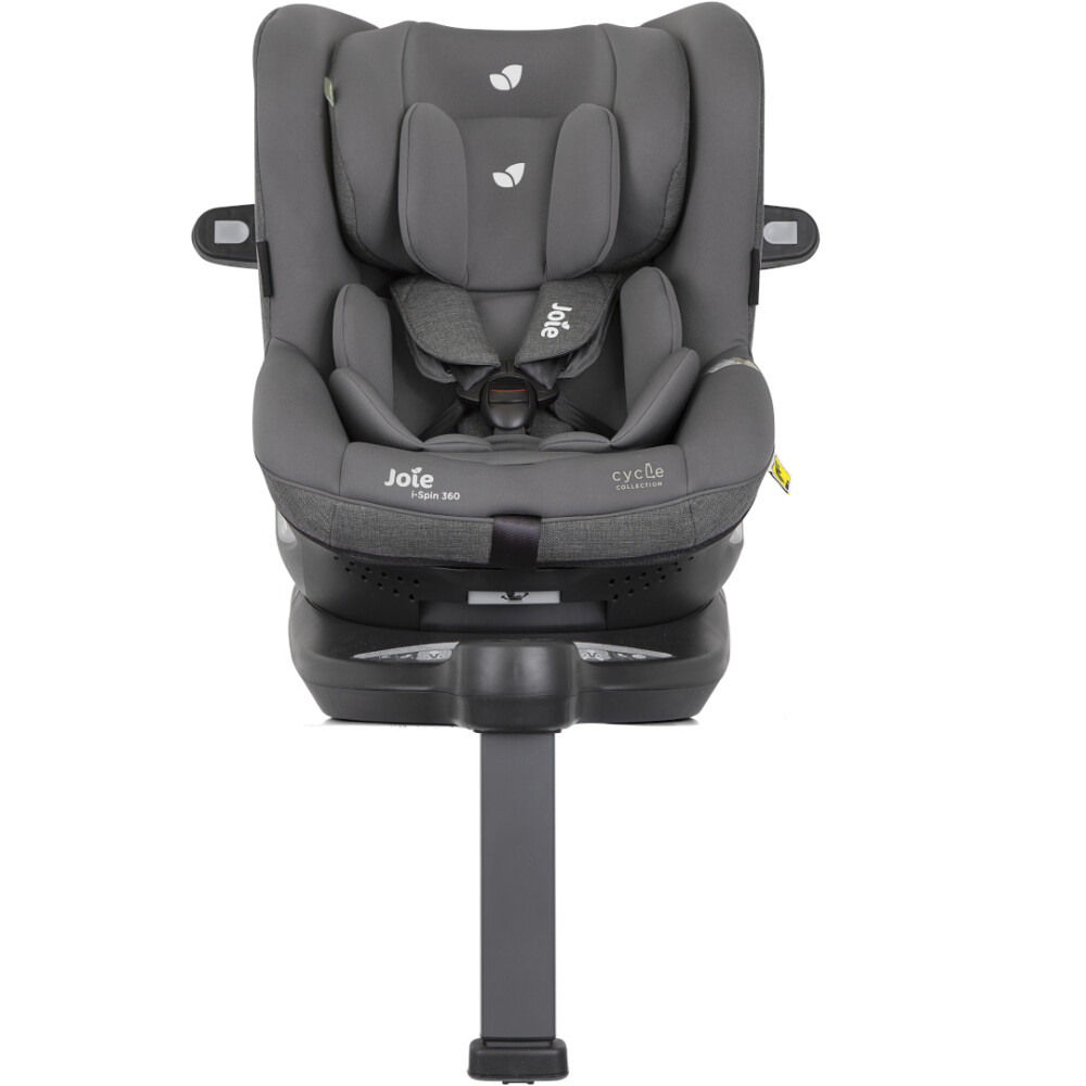 Scaun auto pentru copii Joie  i-Spin 360° Shell Gray, Colectia Cycle, nastere - 105 cm, testat ADAC si testat Suplimentar la impact lateral, frontal si din spate