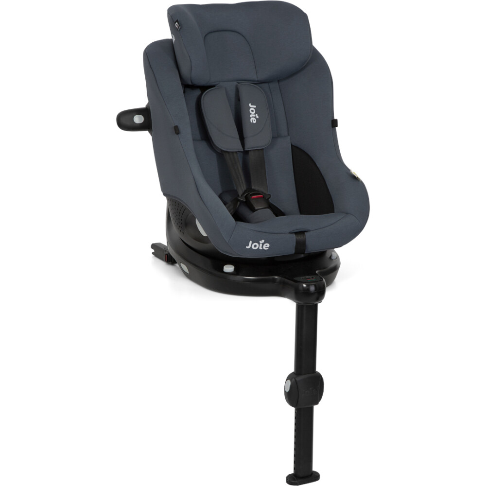 Scaun auto pentru copii Joie i-Size i-Pivot 360° Dark Slate, nastere - 105 cm, testat Suplimentar la impact lateral, frontal si din spate