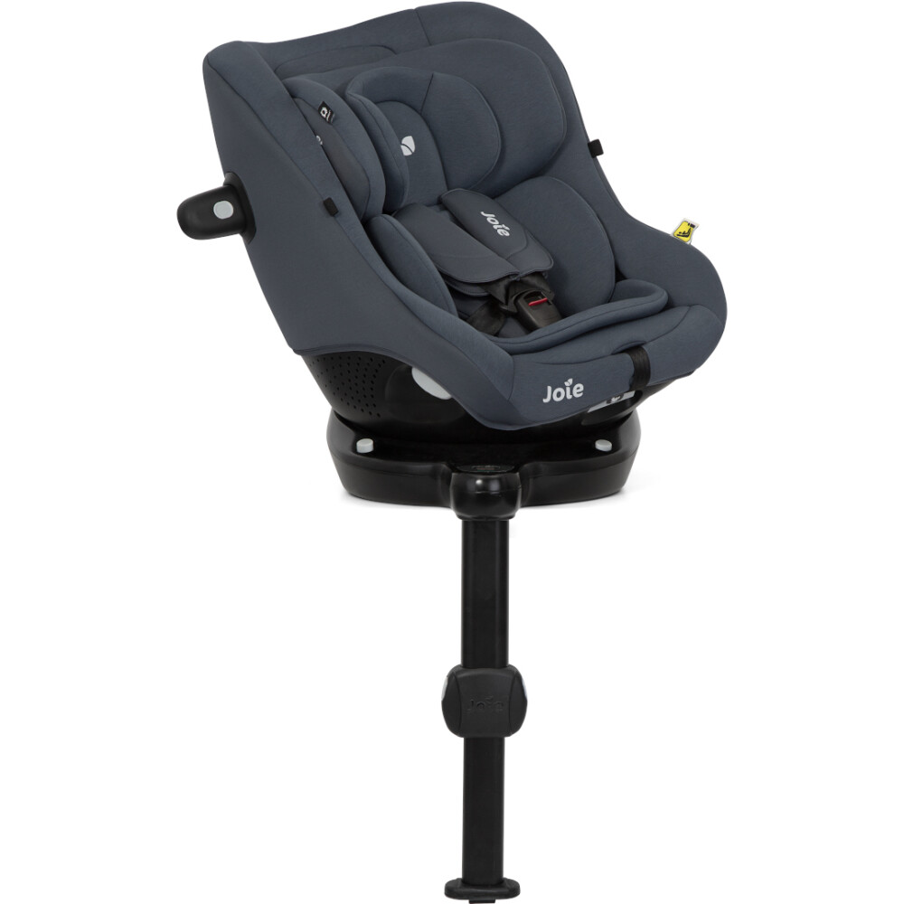 Scaun auto pentru copii Joie i-Size i-Pivot 360° Dark Slate, nastere - 105 cm, testat Suplimentar la impact lateral, frontal si din spate