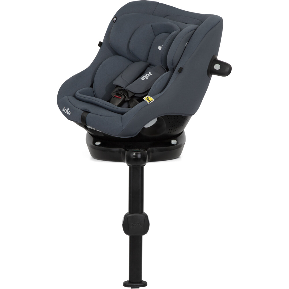 Scaun auto pentru copii Joie i-Size i-Pivot 360° Dark Slate, nastere - 105 cm, testat Suplimentar la impact lateral, frontal si din spate