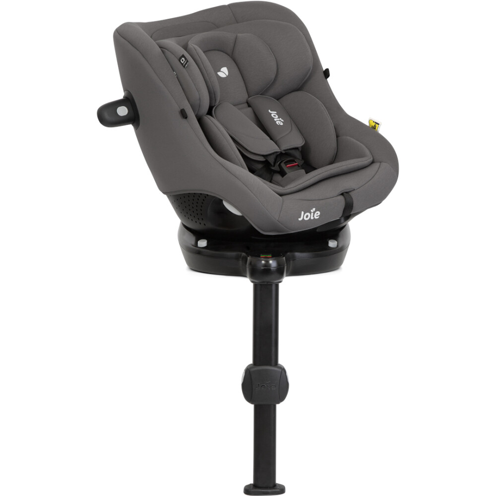 Scaun auto pentru copii Joie i-Size i-Pivot 360° Thunder, nastere - 105 cm, testat Suplimentar la impact lateral, frontal si din spate