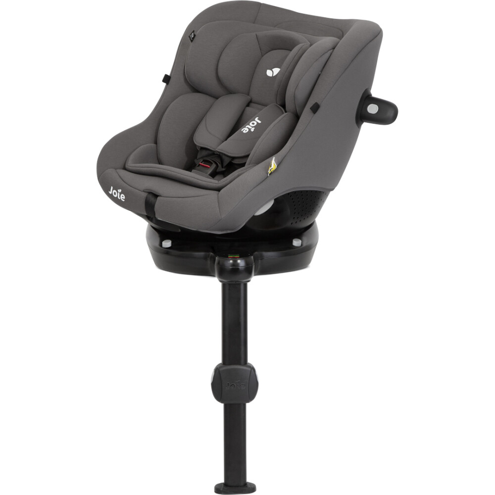 Scaun auto pentru copii Joie i-Size i-Pivot 360° Thunder, nastere - 105 cm, testat Suplimentar la impact lateral, frontal si din spate