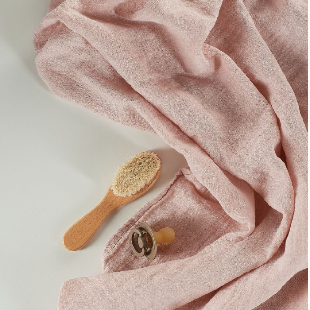 Muselina multifunctionala din bumbac 100% organic, ONINO HUG.me, Warm Peach, x1 bucata, 120 x 120 cm, certificata GOTS