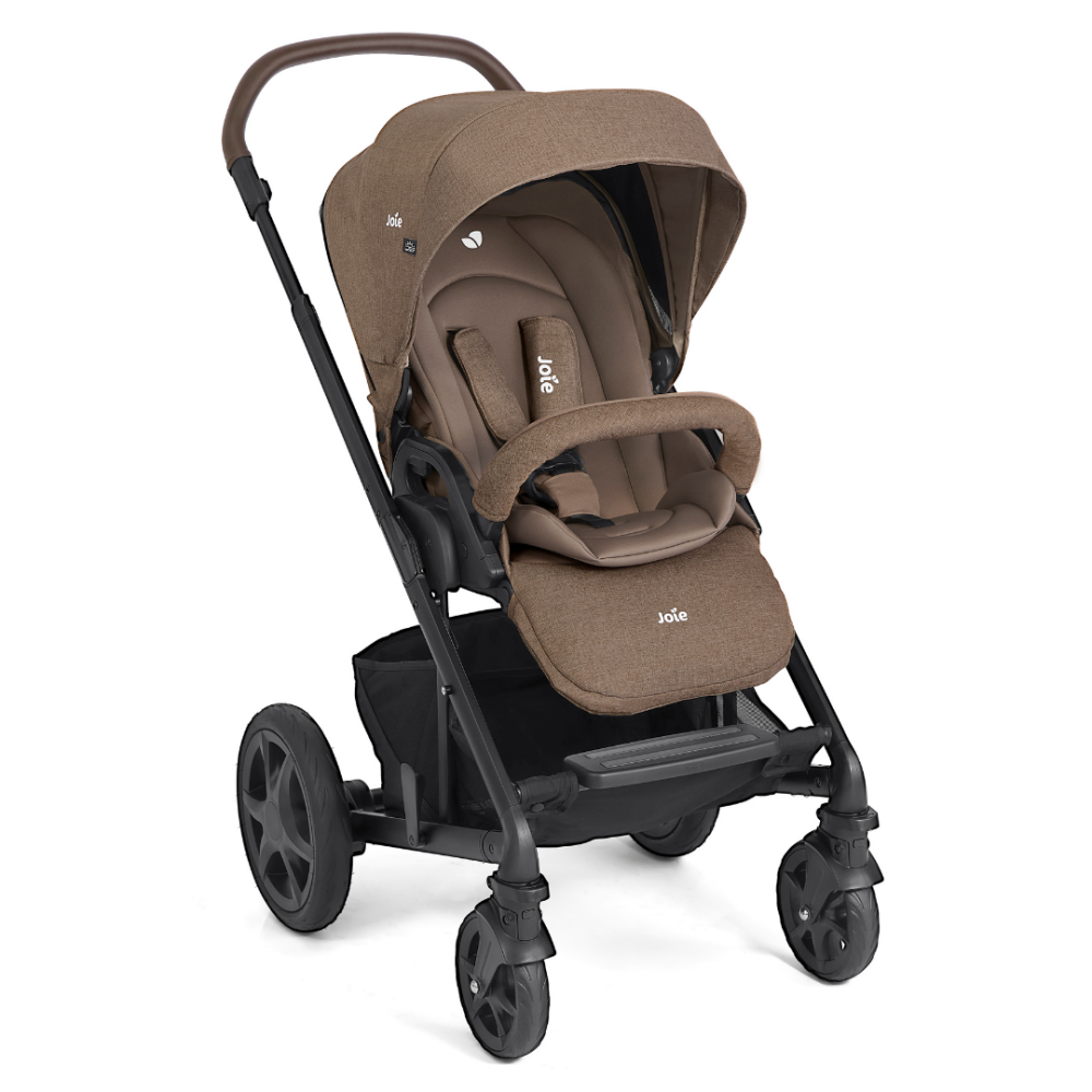 Carucior pentru copii multifunctional 3 in 1 Joie Chrome DLX Toffee (Carucior Chrome DLX + Landou Toffee + Scoica i-Snug Toffee)