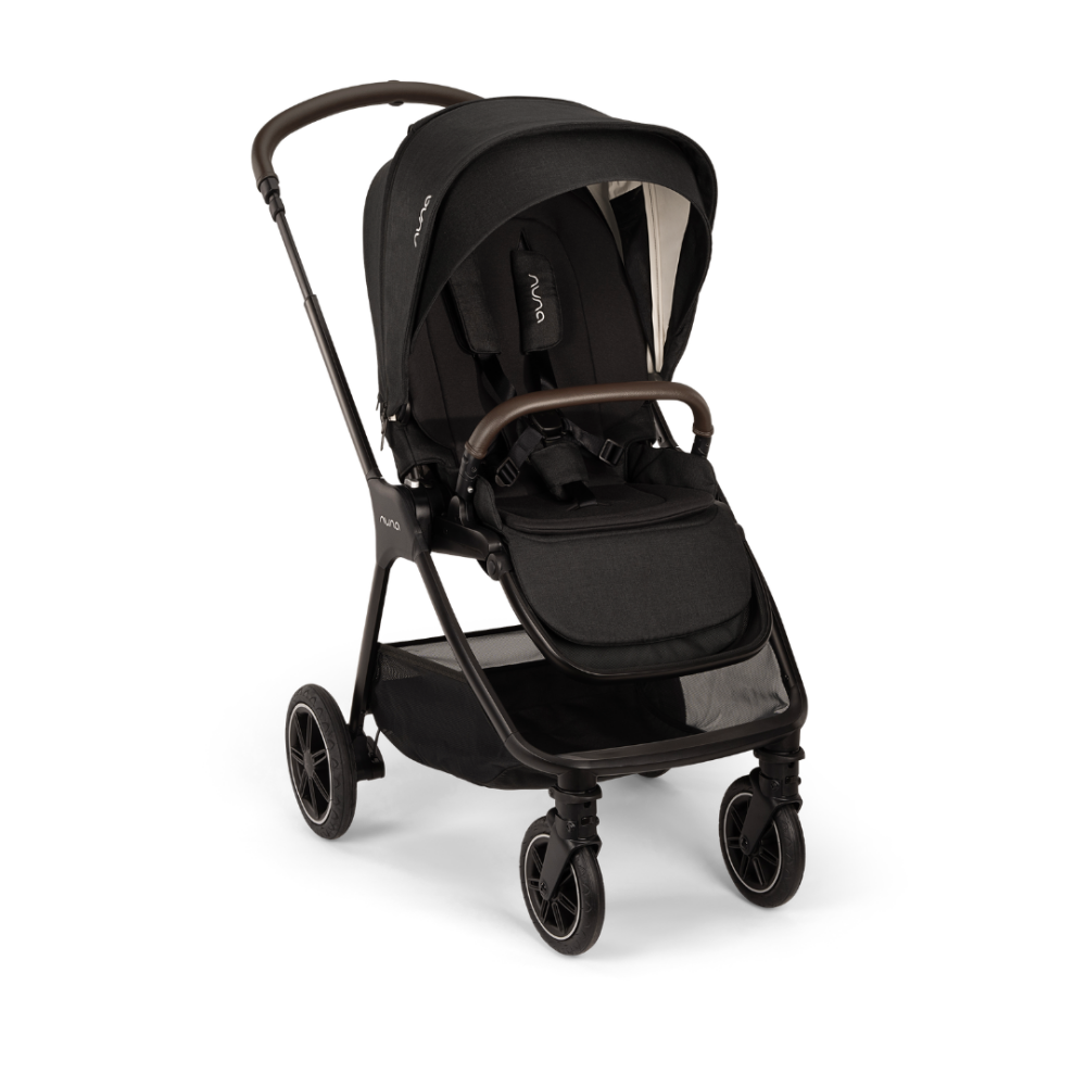 Set carucior compact Nuna TRIV next Caviar + Landou LYTL Caviar