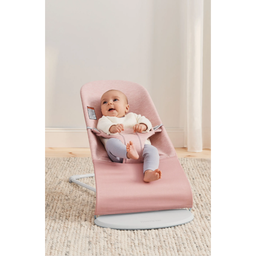 Balansoar din Jersey pentru copii BabyBjorn Bliss, Light Pink 3D