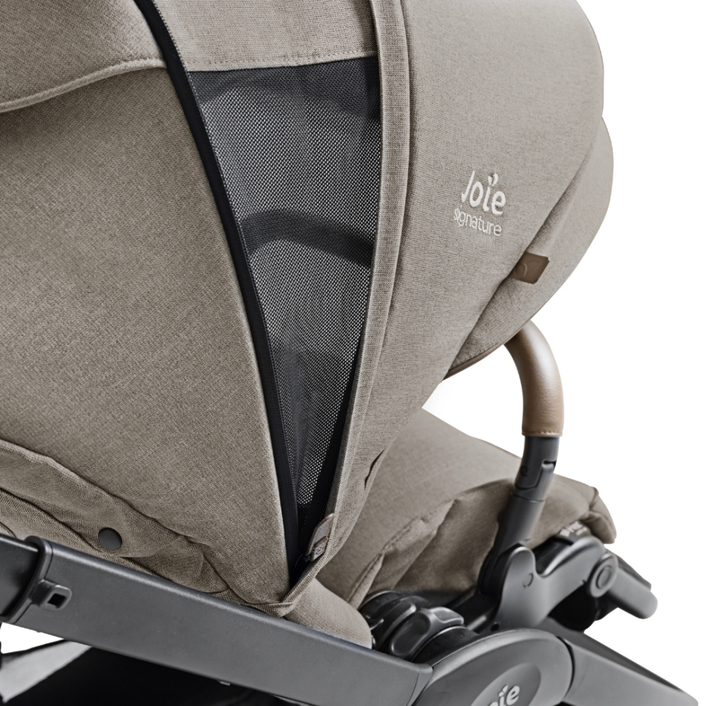 Carucior pentru copii multifunctional 3 in 1 Joie Finiti Signature Maple (Carucior Finiti + Landou Ramble XL + scoica i-Snug)