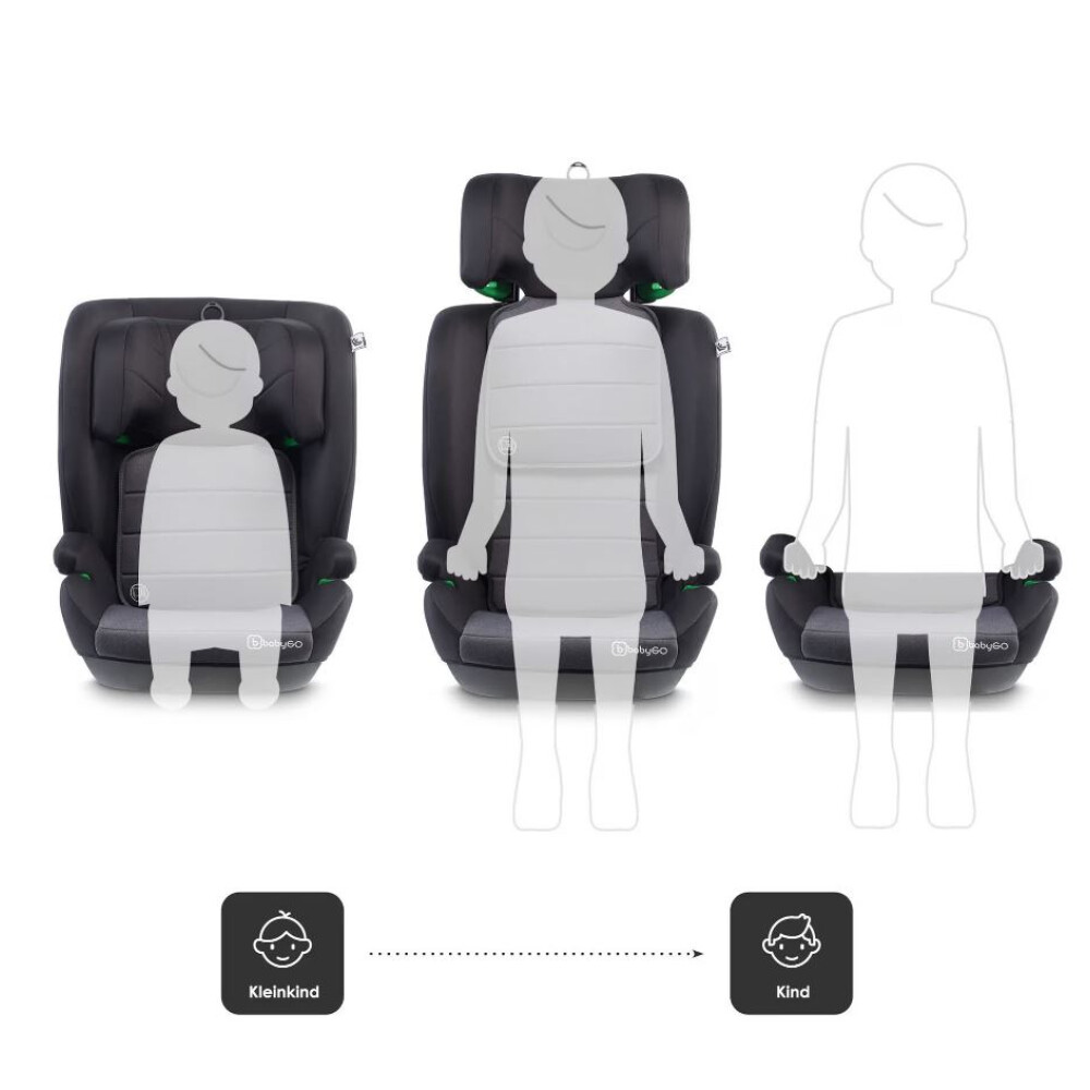BabyGo - Scaun auto SafeChild2 Grey, 100-150 cm