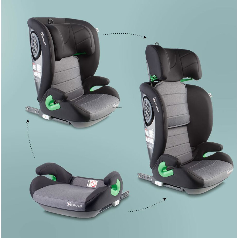 BabyGo - Scaun auto SafeChild2 Grey, 100-150 cm
