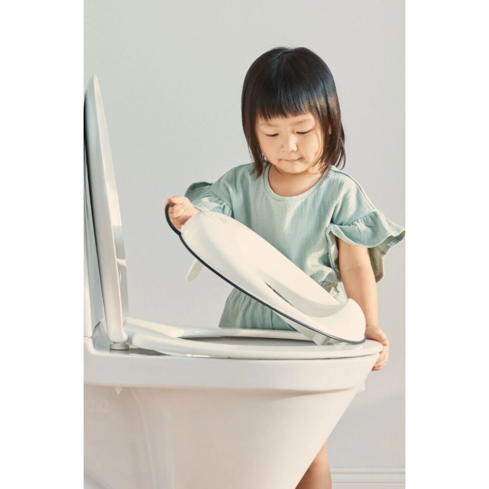 BabyBjorn - Reductor pentru toaleta Toilet Training Seat, White/Black