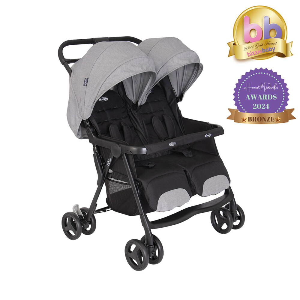 Carucior de gemeni Graco DuoRider Steeple Gray