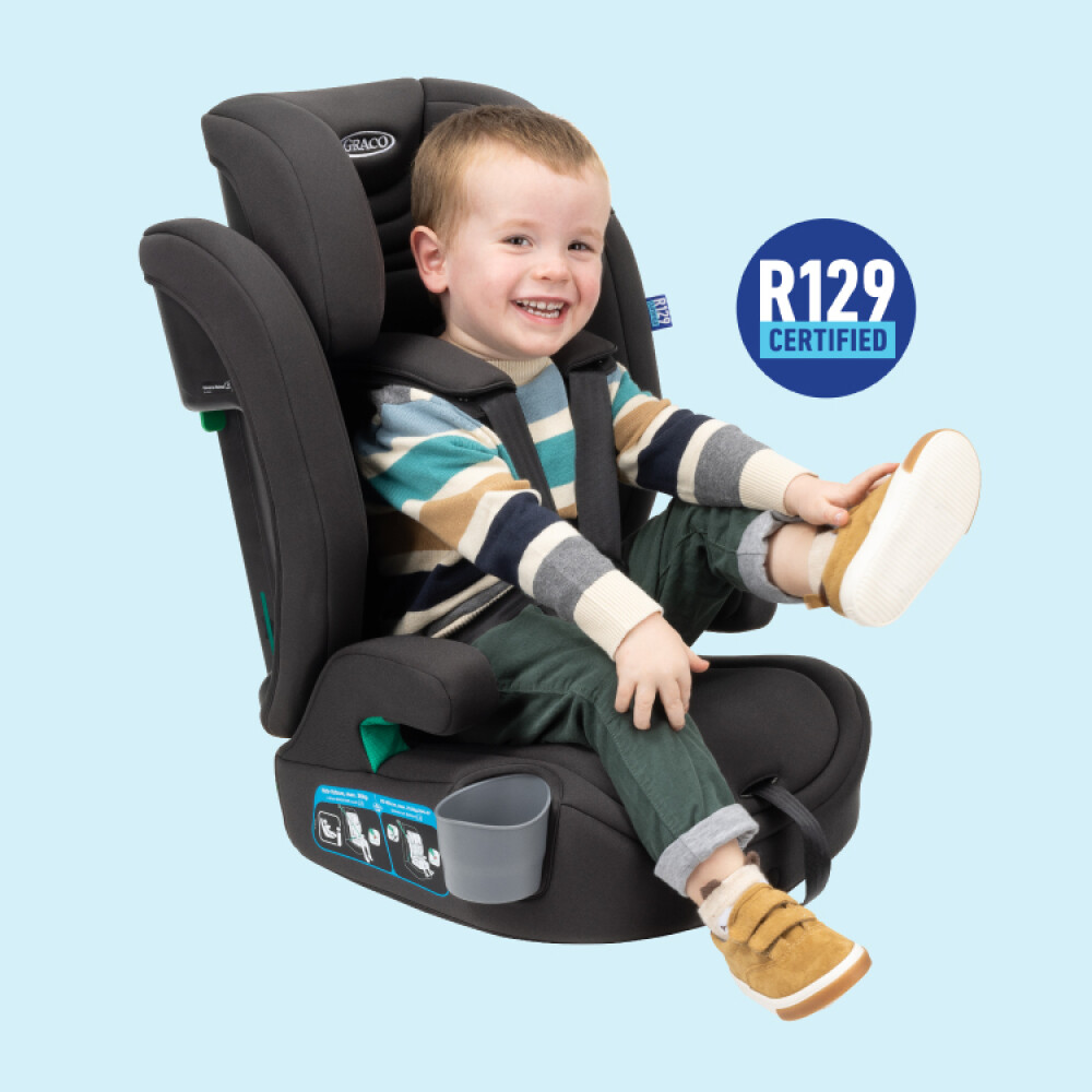Scaun auto Graco Eldura Midnight, 76-150 cm, certificat R129