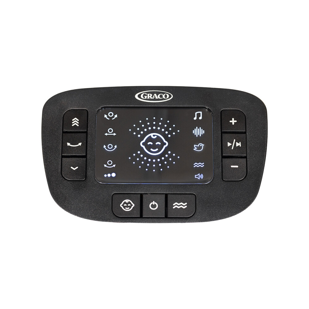 Leagan electric Graco Eluma Sway cu tehnologie inteligenta de detectare a plansului, pentru bebelusi, alb Rori