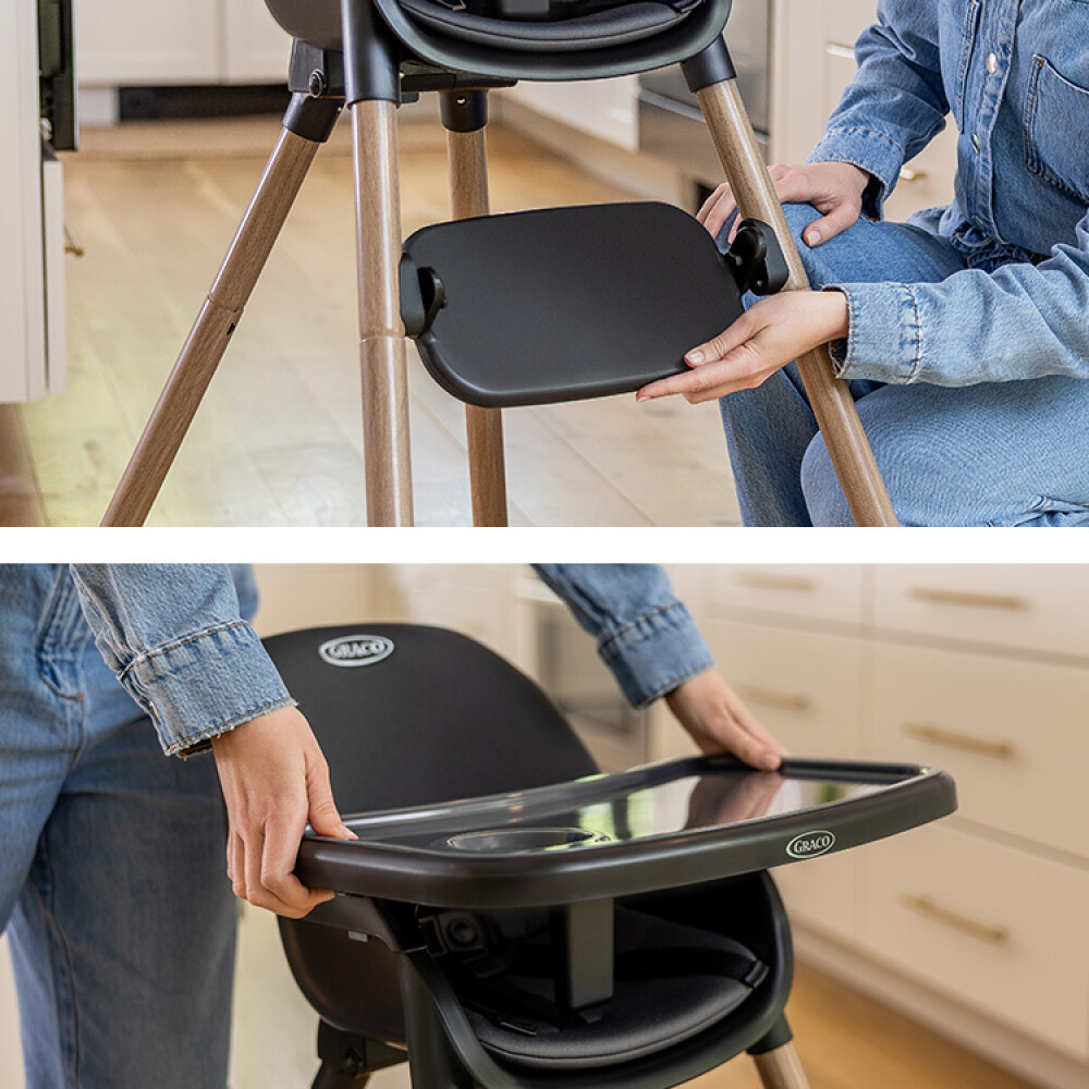 Scaun de masa 3 in 1 Graco Presti, Charcoal