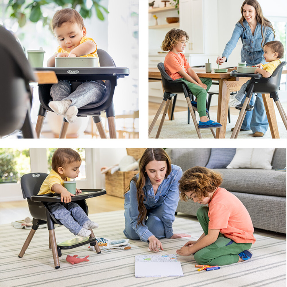 Scaun de masa 3 in 1 Graco Presti, Charcoal