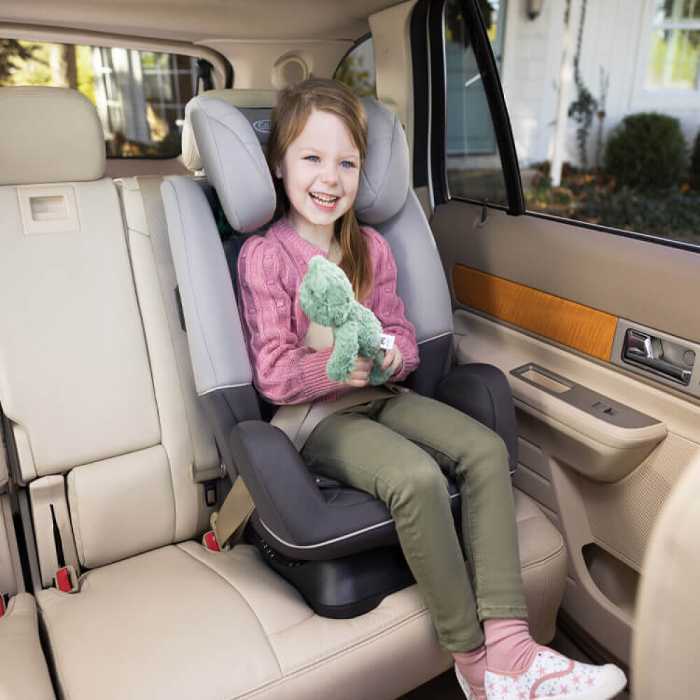 Scaun auto Graco SlimFit Midnight, 40-145 cm, certificat R129 si testat ADAC