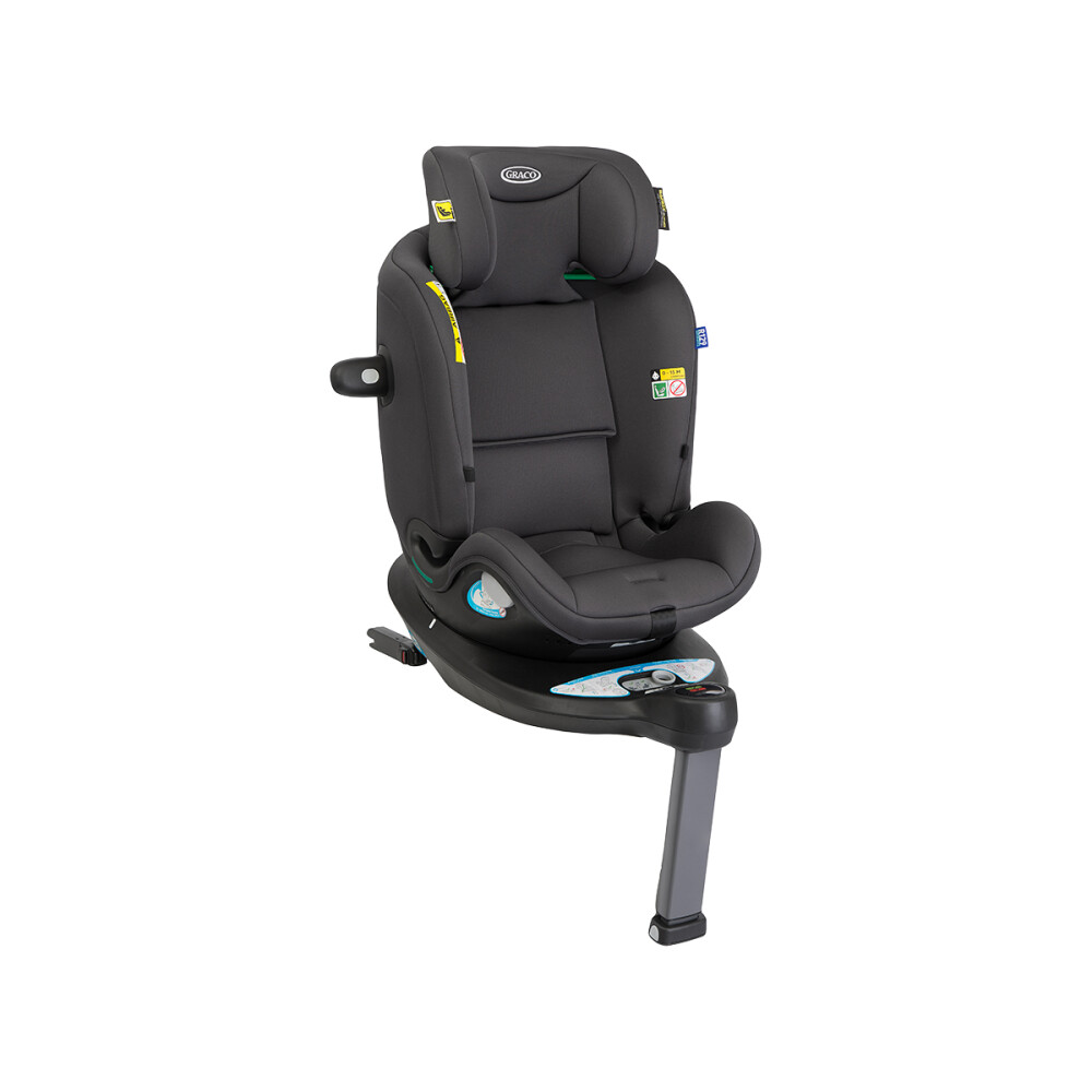 Scaun auto Graco Turn2Me Grow Iron, 40-125 cm, certificata R129 si testat ADAC