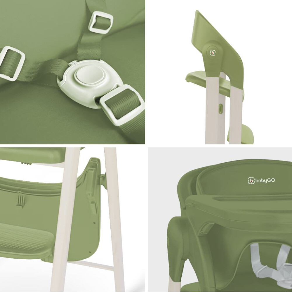 Scaun de masa transformabil BabyGo Levels, Khaki