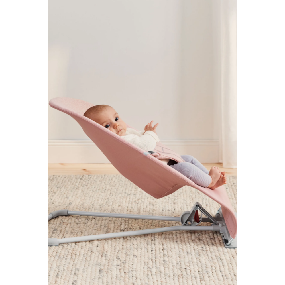 Balansoar din Jersey pentru copii BabyBjorn Bliss, Light Pink 3D