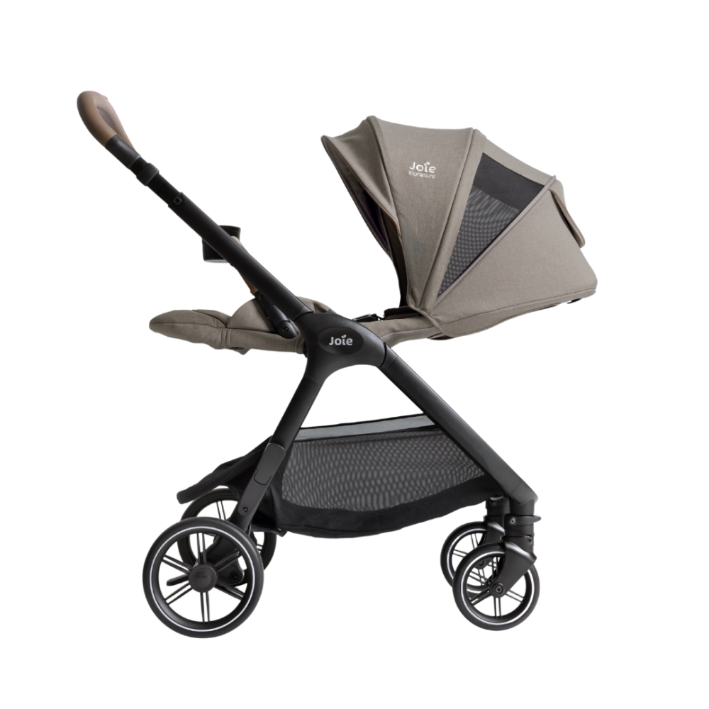 Carucior pentru copii multifunctional 3 in 1 Joie Valora Signature Sandstone (Carucior Valora + Landou Ramble XL + scoica i-Starter)