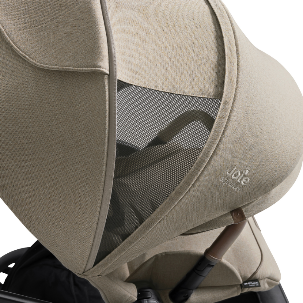 Carucior pentru copii multifunctional 3 in 1 Joie Valora Signature Sandstone (Carucior Valora + Landou Ramble XL + scoica i-Starter)