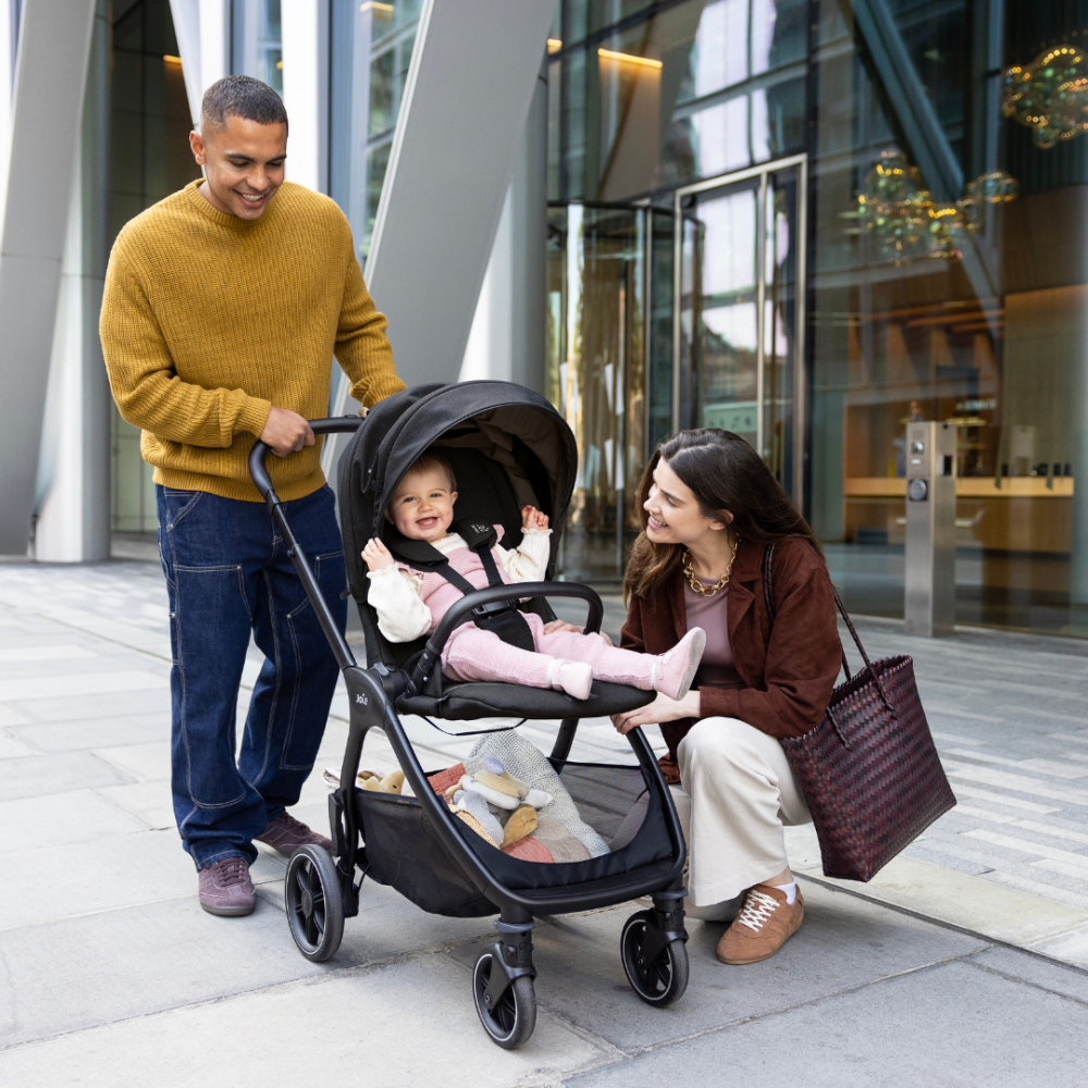 Carucior pentru copii multifunctional 3 in 1 Joie Valora Signature Sandstone (Carucior Valora + Landou Ramble XL + scoica i-Starter)