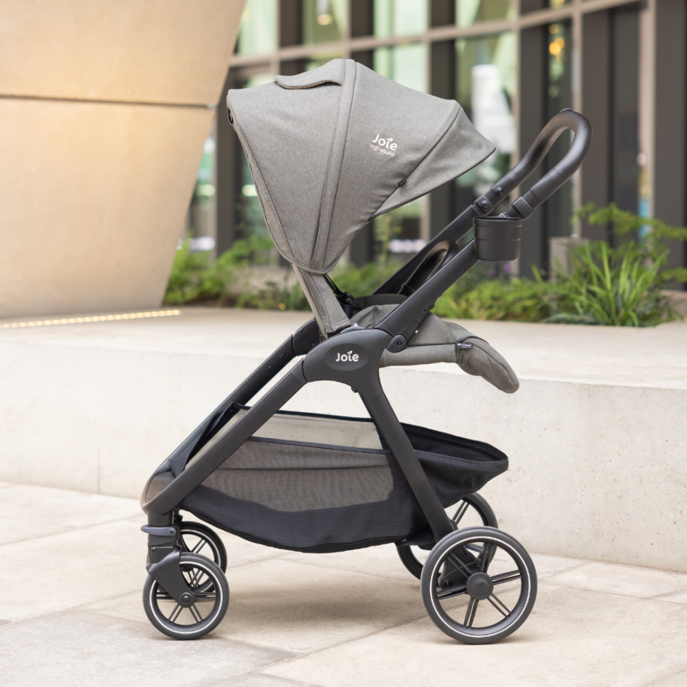 Carucior pentru copii multifunctional 3 in 1 Joie Valora Signature Sandstone (Carucior Valora + Landou Ramble XL + scoica i-Starter)